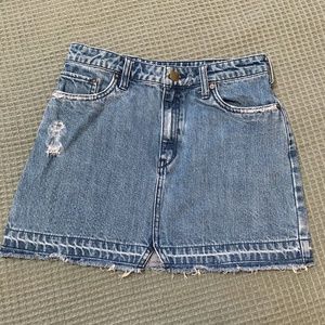 Free People Denim Mini Skirt